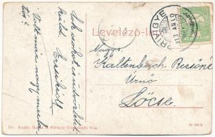 1913 Privigye, Prievidza; Pénzügyőri szakasz. Gubits B. kiadása. (W.L. ?) 583. / financial guard (fa...