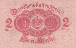 Német Birodalom / Császárság 1914. 2M (3x)kék pecséttel, egymás utáni sorszámokkal T:I