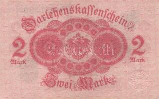 Német Birodalom / Császárság 1914. 2M (3x)kék pecséttel, egymás utáni sorszámokkal T:I