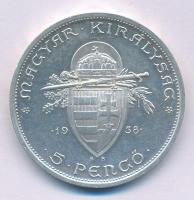 1938. 5P Ag "Szent István" T:AU apró ph. Adamo P8.1