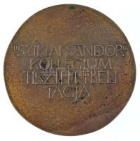 Csíkszentmihályi Róbert (1940-2021) DN "A Sziklai Sándor Kollégium tiszteletbeli tagja" ké...