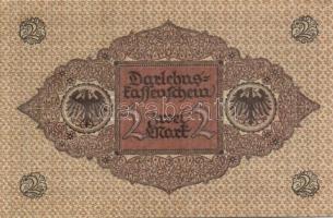 Német Birodalom / Weimari Köztársaság 1920. 2M (3x)barna nyomattal, közeli sorszámokkal T:I,I-