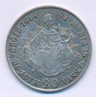 1848KB 20kr Ag "V. Ferdinánd" T:XF Hungary 1848KB 20 Kreuzer Ag "Ferdinand V" C:...