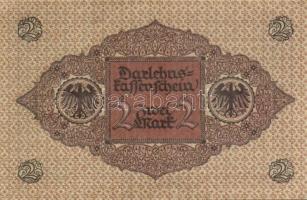 Német Birodalom / Weimari Köztársaság 1920. 2M (3x) barna nyomattal, egymás utáni sorszámokkal T:I