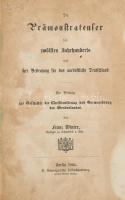 Die Prämonstratenser des zwölften Jahrhunderts und ihre Bedeutung für das nordöstliche Deutschland. Berlin, 1865. Schweiggersche Hofbuchhandlung. 386p. Korabeli aranyozott félvászon kötésben. A premontreiek németországi jelenlétét bemutató könyv. / Half linen binding