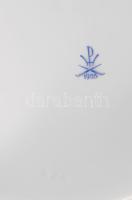 Herend zöld szőlőmintás süteményes készlet. Jelzett, hibátlan, d: 15-26 cm