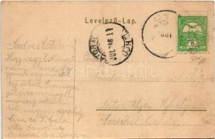 1906 Csíz, Csízfürdő, Kúpele Cíz; Református templom, Tompa Mihály sírboltja, Gyógyszertár / Calvini...