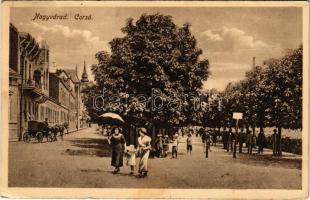 1916 Nagyvárad, Oradea; Corso / korzó / street view (EK)