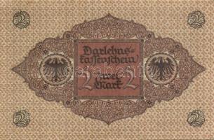 Német Birodalom / Weimari Köztársaság 1920. 2M (4x) barna nyomattal, egymás utáni sorszámokkal T:I-