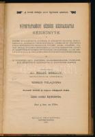 Dr. Szabó Mihály: Népoktatásügyi községi közigazgatás kézikönyve. Az érvényben levő törvények, szabá...