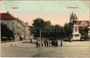 1908 Sopron, Széchenyi tér. Blum Náthán kiadása (EB)