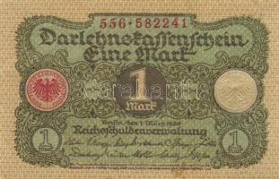 Német Birodalom / Weimari Köztársaság 1920. 1M (4x) közte egymás utáni sorszámokkal T:I