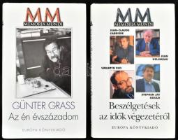 2 db könyv - Carriére-Delumeau-Eco-Gould: Beszélgetések az idők végezetéről + Grass, Günter: Az én évszázadom. Bp., 1999, Európa. Kiadói kartonált kötés, papír védőborítóval, jó állapotban.