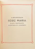 A boldogságos Szűz Mária élete, tisztelete, szenthelyei, legendái. Szerk.: Lévay Mihály. A könyvdíszeket és a könyv kötését Surányi István tervezete és rajzolta. Bp., [1934], Franklin. Kiadói dúsan aranyozott, festett egészvászon-kötésben, kopott borítóval, hiányzó gerinccel.