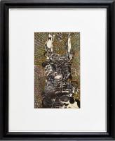 Szász Endre (1926-2003): Harcos, 1960-as évek. Vegyes technika, papír, jelezve jobbra lent. Üvegezet...