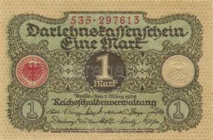 Német Birodalom / Weimari Köztársaság 1920. 1M (6x) egymás utáni ill. kis ugrású sorszámokkal T:I