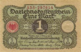 Német Birodalom / Weimari Köztársaság 1920. 1M (6x) egymás utáni ill. kis ugrású sorszámokkal T:I