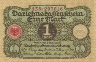 Német Birodalom / Weimari Köztársaság 1920. 1M (6x) egymás utáni ill. kis ugrású sorszámokkal T:I