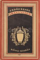 Erdős Renée: Aranyveder. [Versek.] Budapest, [192?]. Révai (Pallas ny.) 87 + [1] p. Aláírt példány. Erdős Renée (1879-1956) első versei A Hét című folyóiratban jelentek meg. A női erotika egyik első képviselője, regényei és versei rendkívül népszerűek voltak a korban - a költőnő később katolizált, újabb olvasóréteget hódítva meg így. Erdős Renée az első női szerzők egyike, aki irodalmi szövegeiből meg tudott élni, eredetileg 1910-ben kiadott kötete a két világháború között számos kiadónál megjelent. A kalózkiadások kivédésére a címoldal verzóján az írónő aláírásbélyegzése. Fűzve, Végh Gusztáv által illusztrált, enyhén sérült gerincű kiadói borítóban.