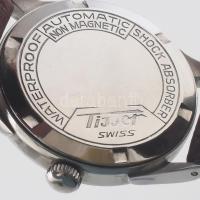 1954 körül, Tissot automatic svájci karóra, másodperc segédkörrel, működik, minimális karcokkal, bőr...