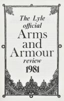 Official Arms and Armour Review 1981. Lyle Publications, 1981. London. 414p.. Kiadói aranyozott műbőr kötésben. Fegyverek, kések árazott képes katalógusa Thomas Dudley Cabot (1897-1995) amerikai üzletember, filantróp, CIA ügynök autográf aláírásával?