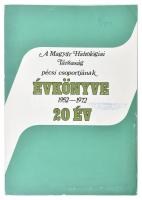 A Magyar Hidrológiai Társaság Pécsi Csoportjának jubileumi évkönyve. Pécs, 1972, MTESZ Baranya M. Szervezete. Kiadói papírkötés, kissé kopott borítóval. Megjelent 400 példányban.