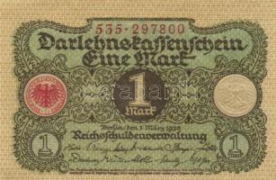 Német Birodalom / Weimari Köztársaság 1920. 1M (4x) kis ugrású ill. egymás utáni sorszámokkal T:I