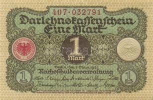 Német Birodalom / Weimari Köztársaság 1920. 1M (2x) egymás utáni sorszámokkal T:I