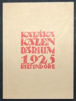 1925 Kaláka kalendárium reprint szép állapotban