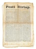 Pesti Hírlap 1842 október 13-i száma, illetve 2 lap az előző számból. 717-728p. Foltos, szakadt.