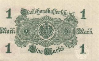 Német Birodalom / Császárság 1914. 1M (4x) egymás utáni sorszámokkal T:I