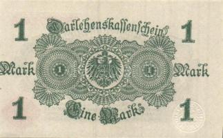 Német Birodalom / Császárság 1914. 1M (4x) egymás utáni sorszámokkal T:I