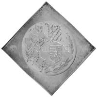 Fritz Mihály (1947-) 1990. "Mathias Rex" Mátyás király emlékcsegely, jelzett Ag csegely em...