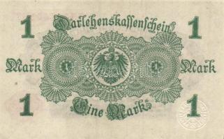 Német Birodalom / Császárság 1914. 1M (4x) közte egymás utáni sorszámokkal T:I,I-