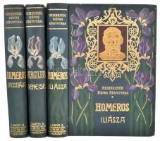 3 db könyv a Remekírók Képes Könyvtárából - Homeros: Odysseia, Iliász, Vergilius: Aeneis. Kiadói dombornyomott, aranyozott egészvászon kötés, kissé kopottas állapotban.