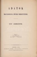 Fáy András:
Adatok Magyarország bővebb ismertetésére. (Hasonmás.)
(Budapest, 1943. Első Magyar Ált...
