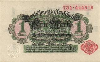 Német Birodalom / Császárság 1914. 1M (3x) egymás utáni sorszámokkal T:I,I-