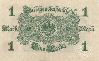 Német Birodalom / Császárság 1914. 1M (3x) egymás utáni sorszámokkal T:I,I-