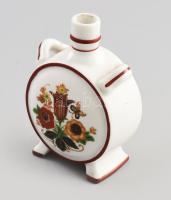 Zsolnay porcelán kulacs. Jelzett, minimális kopással, m: 13 cm