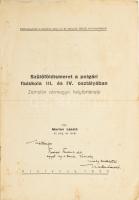 Marton László: Szülőföldismeret a polgári fiúiskola III. és IV: osztályában. Zemplén vármegye helytörténete. Szerencs, 1935. 8 p. DEDIKÁLT hajtásnyommal