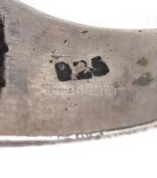 Ezüst (Ag) gyűrű, ametiszt berakással, m: 56, jelzett, bruttó: 6,2 g