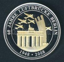 Németország 2008. "Berlini blokád 1948" Ag emlékérem 15g részben aranyozva T:PP