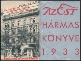 1933 Az Est hármaskönyve kinyitható kártyanaptár