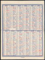 1933 Az Est hármaskönyve kinyitható kártyanaptár