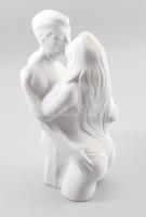 Világhy Árpád: Csók. Címkével jelzett, hibátlan, m: 25,5 cm