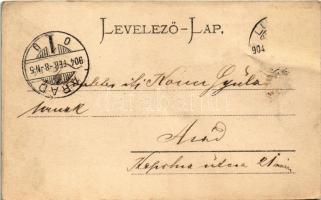 1904 Lugos, Lugoj; M. kir. honvéd laktanya. Auspitz Adolf kiadása / K.u.K. military barracks (EK)