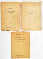 3 db vasútépítéstan tankönyv: Kerkápoly Endre - Kecskés Sándor - Megyeri Jenő: Vasútépítéstan. Állomástervezési segédlet.; Horváth Attila: Út- és vasútépítéstan. Tervezési segédlet I-II. Budapesti Műszaki Egyetem Építőmérnöki Kar. Bp., 1973-1974, Tankönyvkiadó. Kiadói papírkötés, változó állapotban. Megjelentek 100-240 példányban.