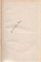 Csurka Péter: Bolond szerelem. A pénzeszsák [Két kisregény.](Aláírt.) Budapest, [1936]. (Szerző) Általános Nyomda, Könyv- és Lapkiadó Rt. 165 + [1] p. Az első előzéken a szerző saját kezű aláírása. Csurka Péter (1896-1964) író, újságíró Csurka István drámaíró, politikus és Csurka László színművész édesapja. Korabeli aranyozott egészvászon kötésben. Jó példány.