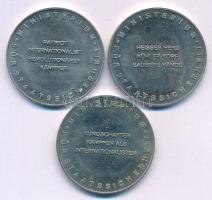 NDK ~1980. "Állambiztonsági Minisztérium" 3xklf Cu-Ni emlékérem (33mm) T:AU GDR ~1980. &qu...