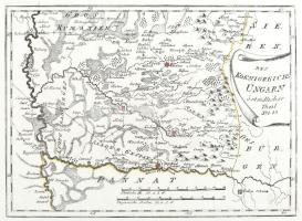 1789 Des Koenigreichs Ungarn Östsüdlicher Theil Nro. 33.,A Magyar Királyság délkeleti részének térképe Nr. 33., rajta Nagyvárad, Szeged, Arad, Szolnok és más települések, részben kézzel színezett rézmetszet, papír, In: Reilly, Franz Johann Josef von: Schauplatz der fünf Theile der Welt, Bécs/Wien, 1789, paszpartuban, 21x28 cm